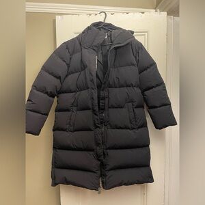 NWT Duluth Trading Co Black Women's Ruffer Puffer Coat - XXL - Suspenders inside